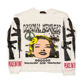 "Peace Not War" Long Sleeve Thermal Shirt White